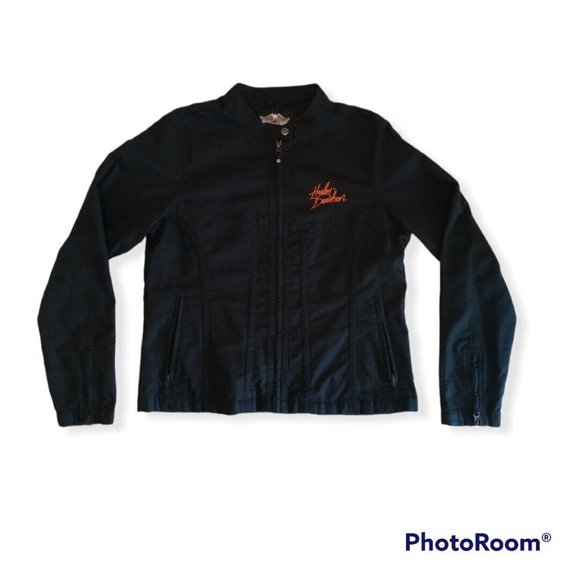 Women's Large L Harley-Davidson Cotton Jacket 97550-10VW NO LINER - Picture 3 of 8
